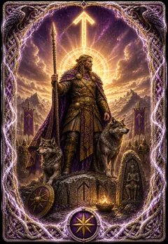 Tiwaz rune card