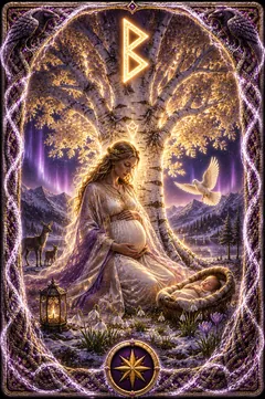 Berkano rune card